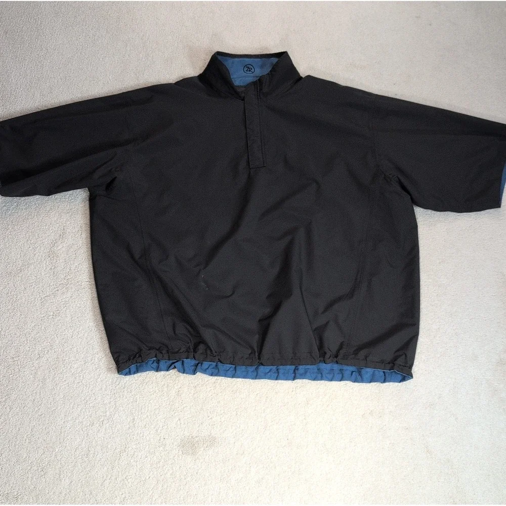 Zero Restriction Short Sleeve 1/4 Zip Golf Jacket Reversible Waterproof Mens XL